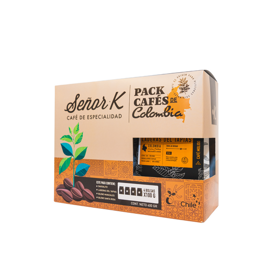 Pack Cafés de Colombia 4x100G