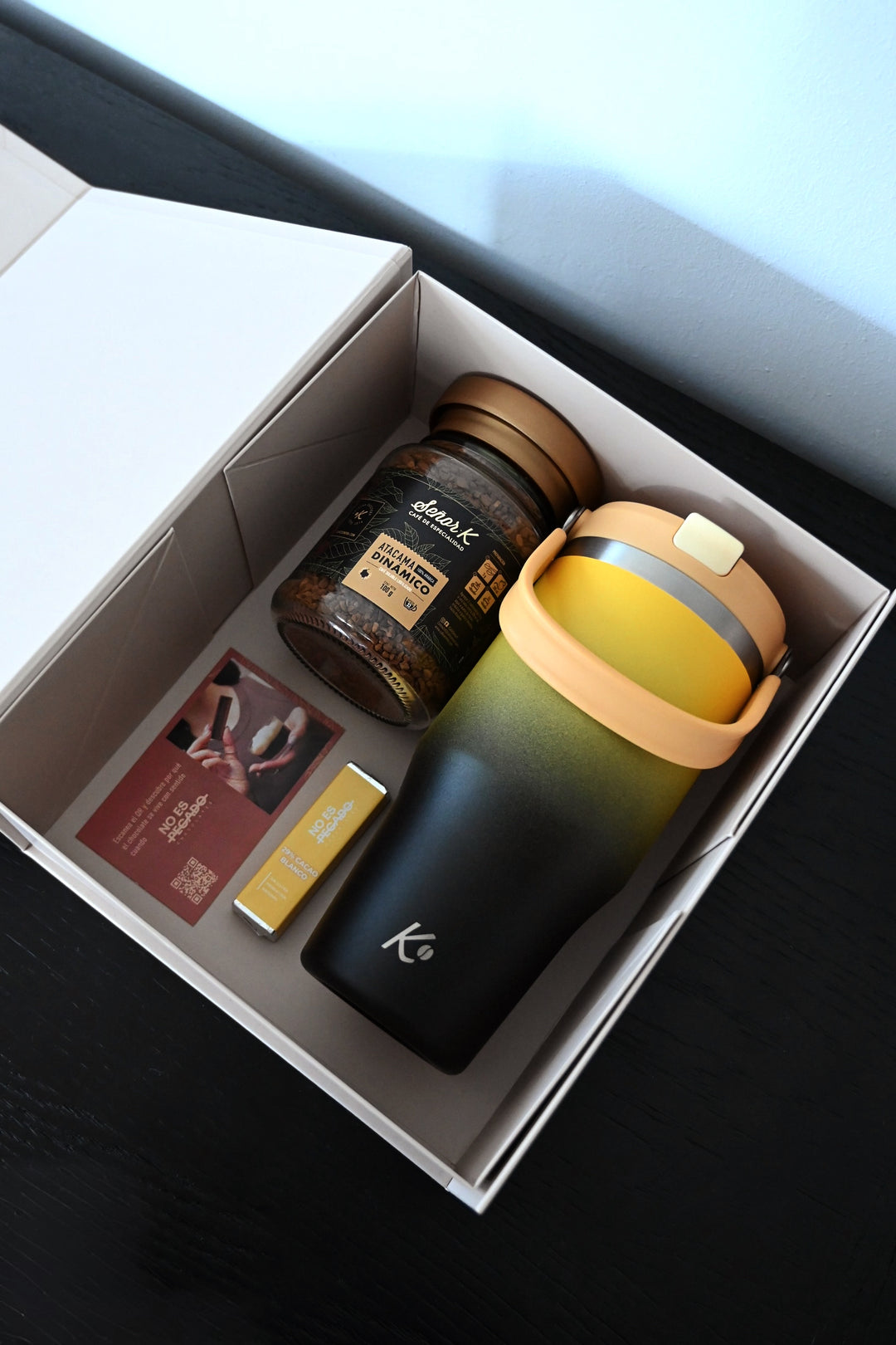 Gift Box Señor K: Termo, Café Liofilizado y Chocolate