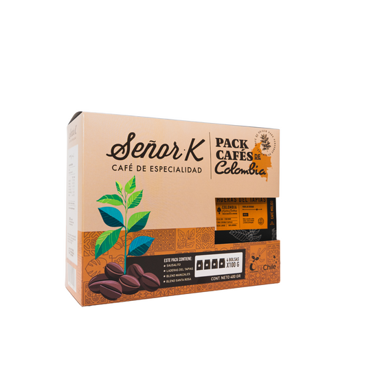 Pack Cafés de Colombia 4x100G