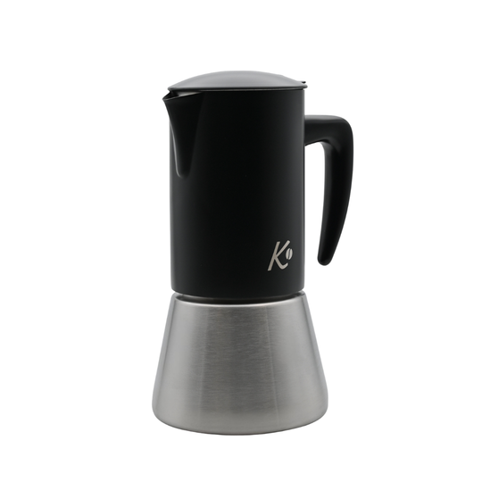 Cafetera Italiana Moka Señor K Black & Steel 500 ml