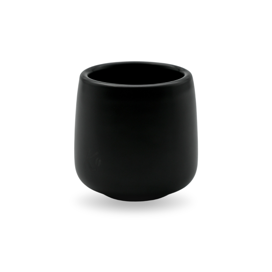 Taza Espresso Doble Pared Señor K Cerámica Negra 80ml