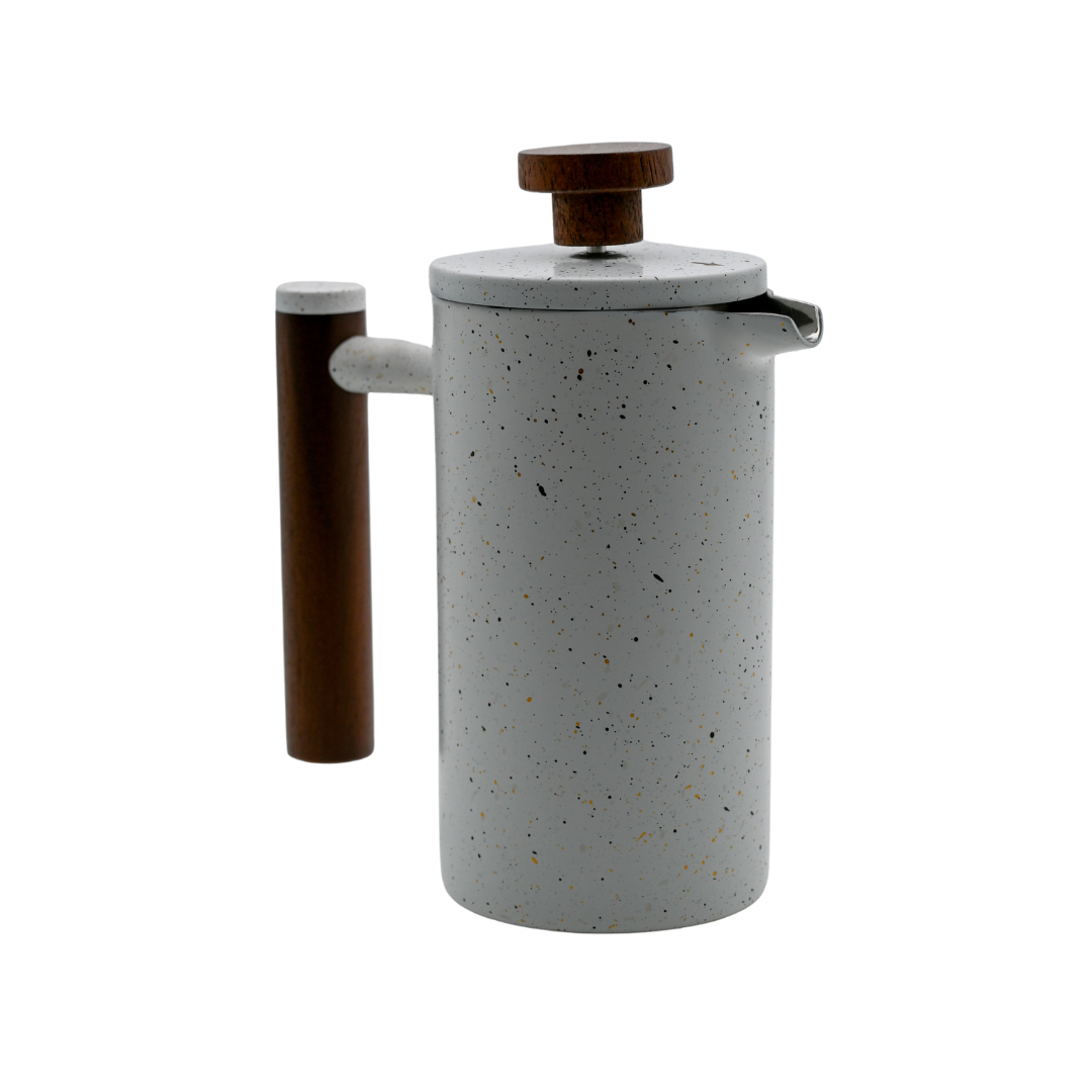 Cafetera Prensa Francesa Edición Blanco Moteado 300ml