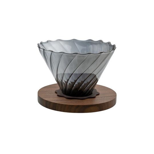 Dripper V60 de Borosilicato Señor K - Base de Madera