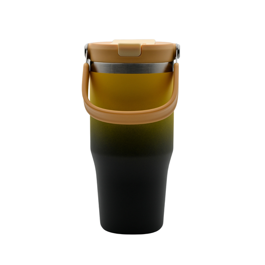 Termo Mug Nómada Señor K Acero Inoxidable - 750ml Amarillo/Negro
