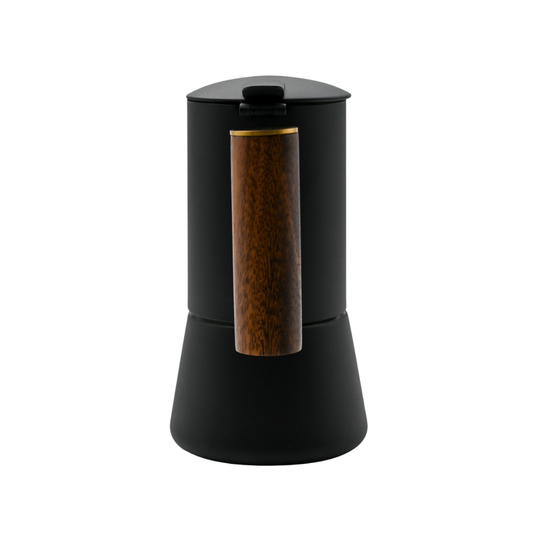 Cafetera Italiana Moka Señor K Edición Black & Wood 300ml