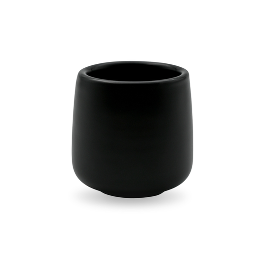 Taza Espresso Doble Pared Señor K Cerámica Negra 80ml
