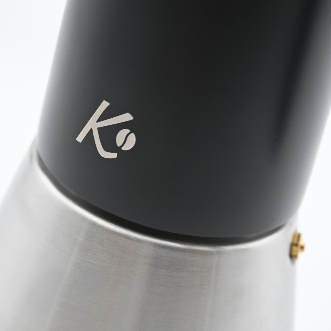 Cafetera Italiana Moka Señor K Black & Steel 500 ml