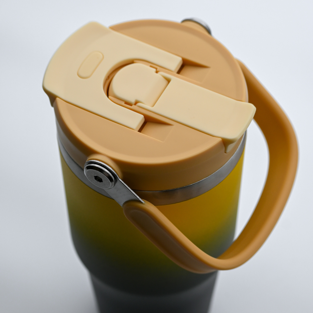 Termo Mug Nómada Señor K Acero Inoxidable - 750ml Amarillo/Negro