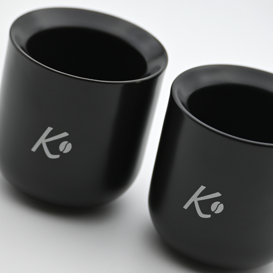 Set de 2 Vasos Espresso Señor K - Ceramica Negra 2x100ml