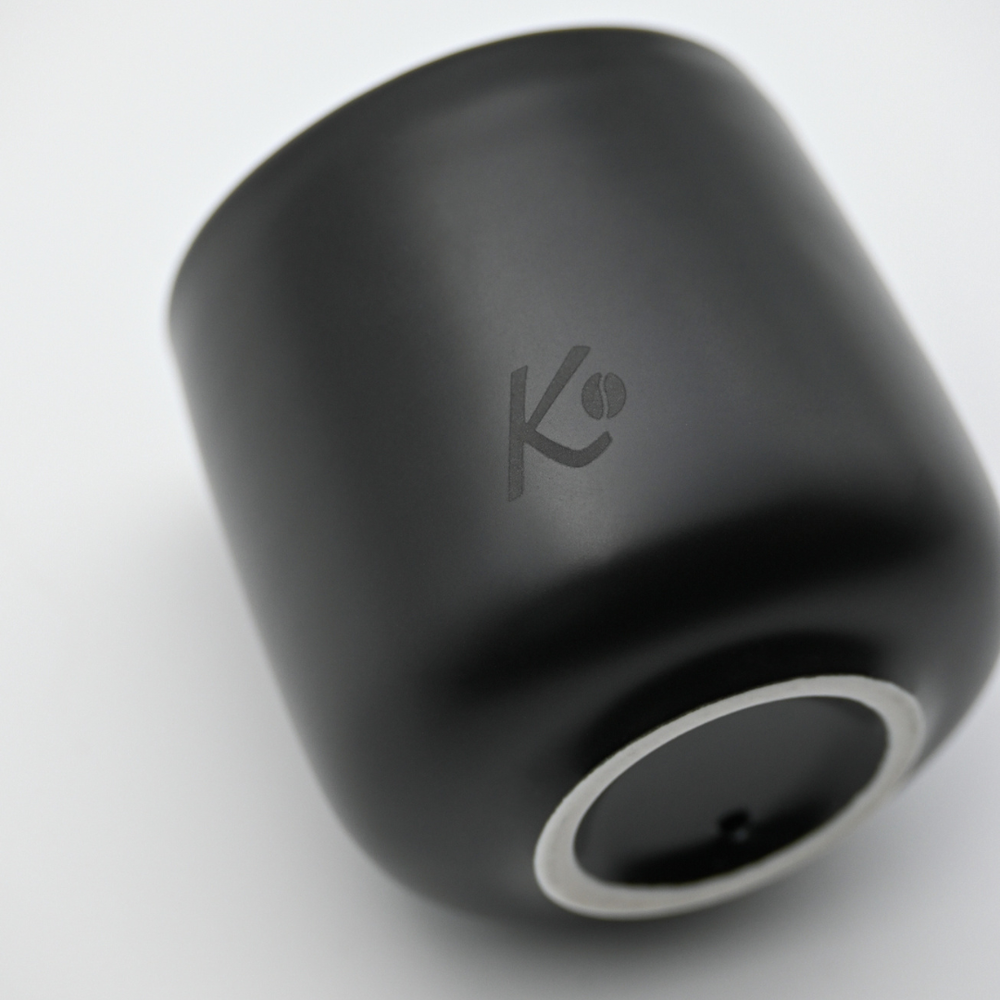 Taza Espresso Doble Pared Señor K Cerámica Negra 80ml