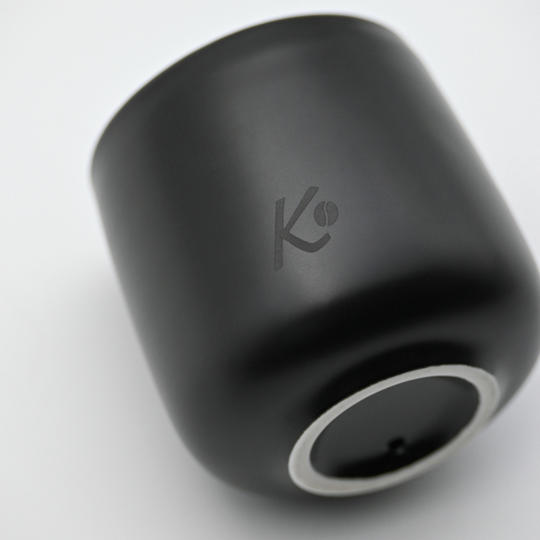 Taza Espresso Doble Pared Señor K Cerámica Negra 80ml
