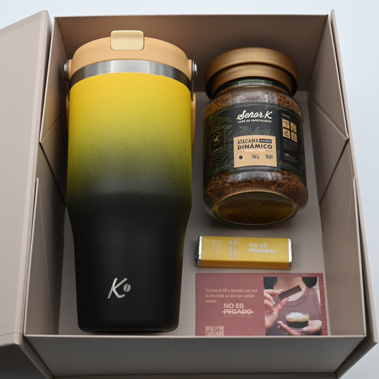 Gift Box Señor K: Termo, Café Liofilizado y Chocolate