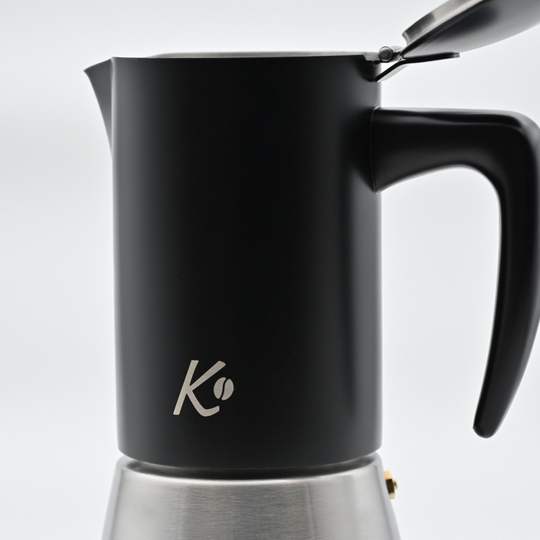 Cafetera Italiana Moka Señor K Black & Steel 500 ml