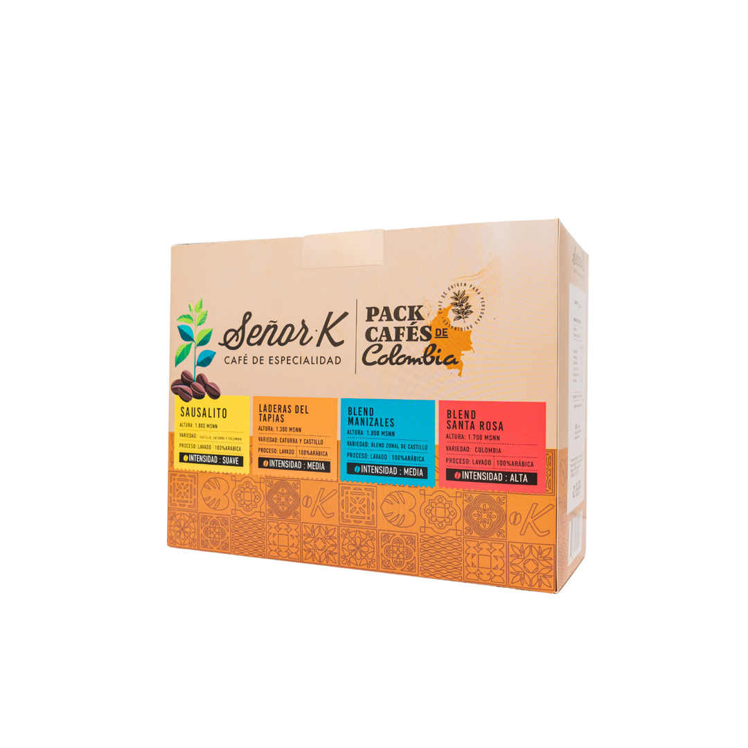 Pack Cafés de Colombia 4x100G