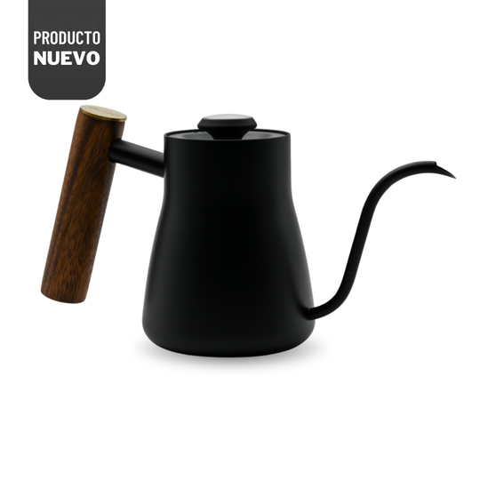 Tetera Cuello de Cisne con Termómetro Señor K Black & Walnut 800ml
