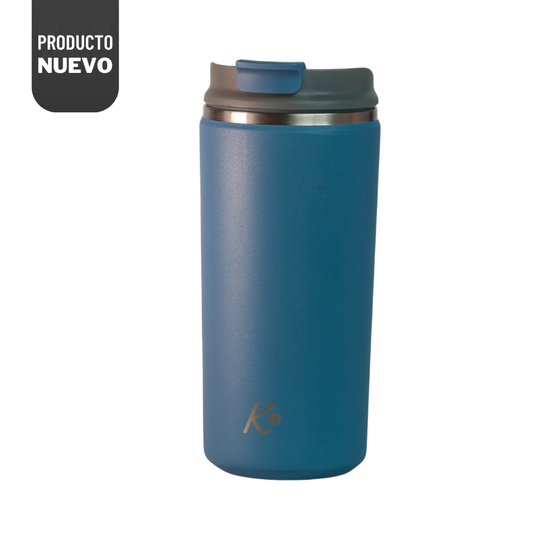 Mug Térmico Señor K Acero Inoxidable 350ml Azul Mate