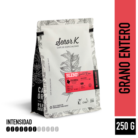 Colombia | Blend Santa Rosa Bolsa 250 gramos | GRANO ENTERO