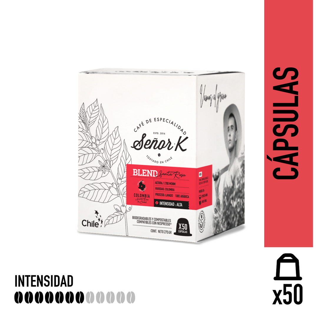 Cápsulas para Nespresso | Colombia Blend Santa Rosa 50 UNIDADES