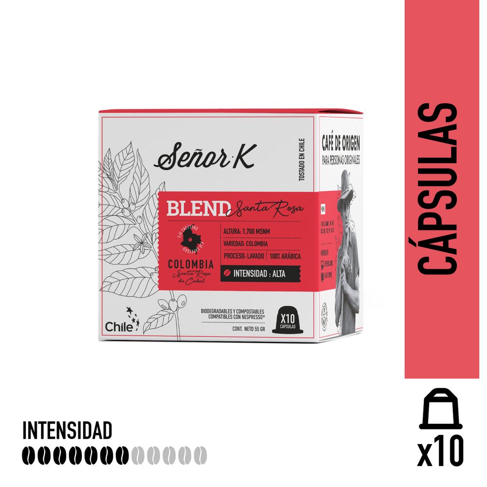 Cápsulas Nespresso Blend Santa Rosa