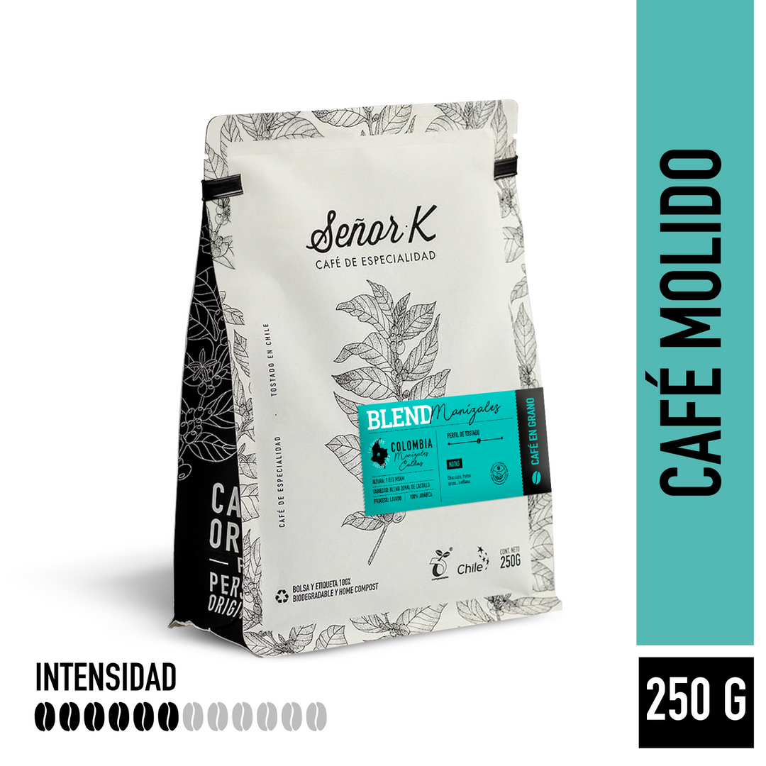 Colombia | Blend Manizales Bolsa 250 gramos | MOLIDO