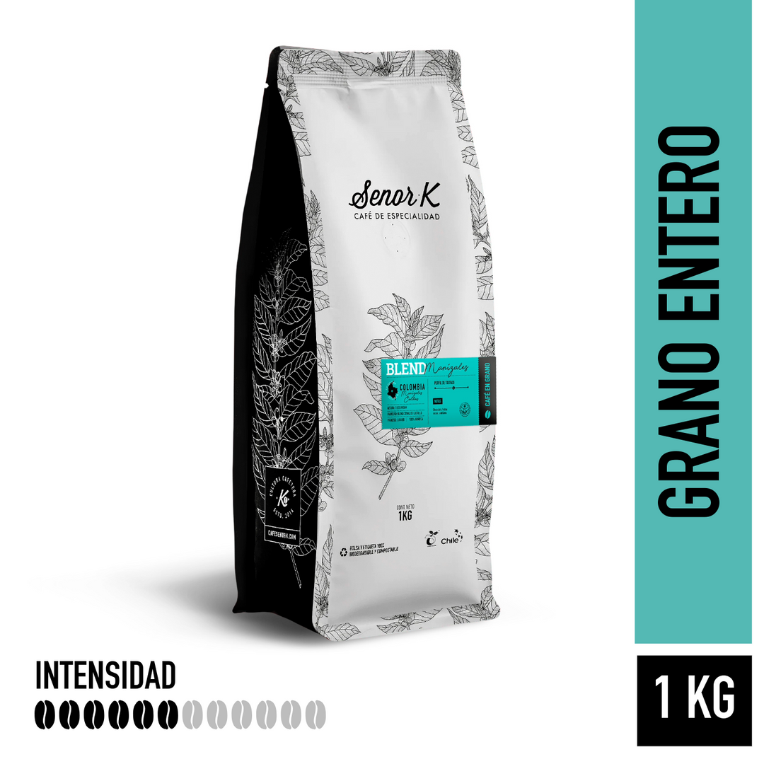 Colombia | Blend Manizales Bolsa 1KG |GRANO ENTERO