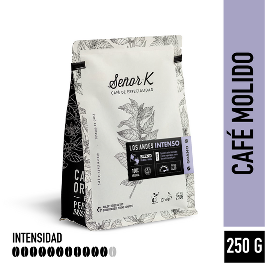 Blend Los Andes Intenso Bolsa 250 gramos | MOLIDO