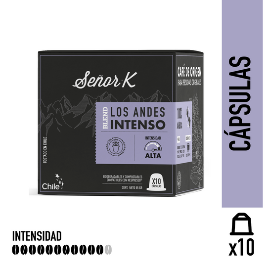 Cápsulas para Nespresso | Blend Los Andes Intenso 10 UNIDADES