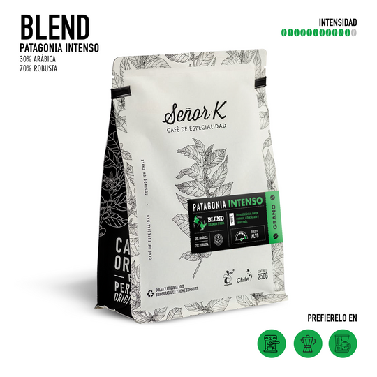 Café de especialidad | Blend Patagonia Intenso Bolsa 250 gramos