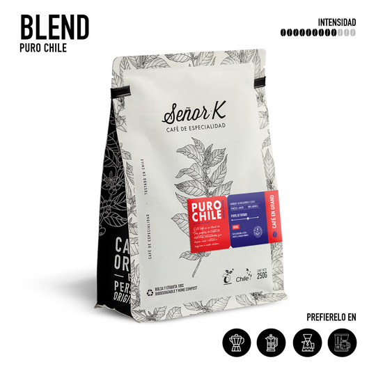 Café de especialidad | Blend Puro Chile Bolsa 250 gramos