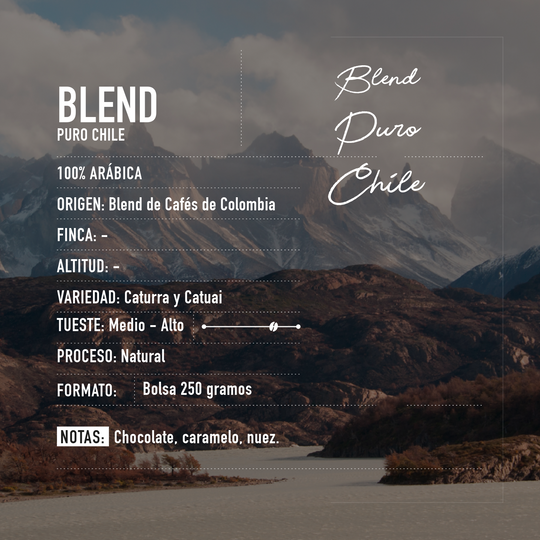 Café de especialidad | Blend Puro Chile Bolsa 250 gramos