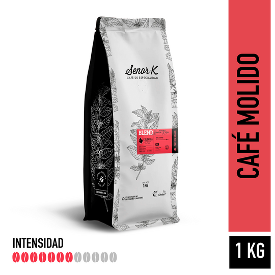 Café de especialidad de Colombia | Blend Santa Rosa Bolsa 1 KG | MOLIDO