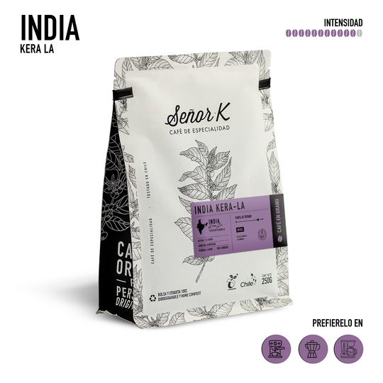 Café de especialidad de la India | Kera La Bolsa 250 gramos