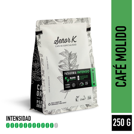 Café de especialidad | Blend Patagonia Intenso Bolsa 250 gramos | MOLIDO