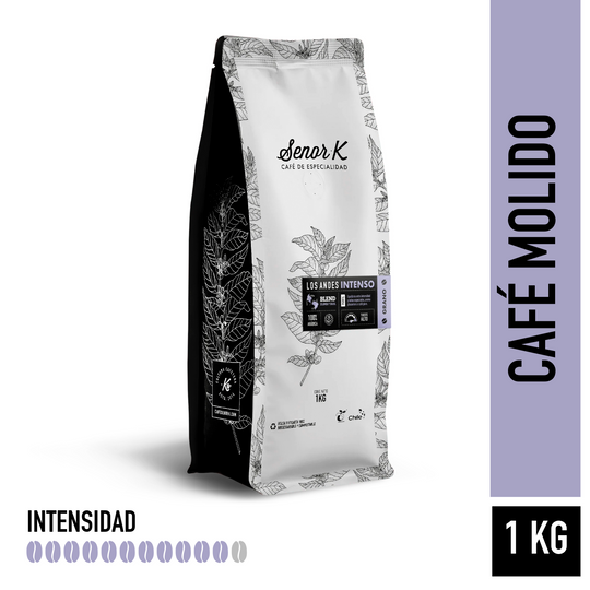 Café de especialidad | Blend Los Andes Intenso Bolsa 1 KG | MOLIDO