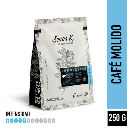 Café de especialidad de Honduras | El Bosque Bolsa 250 gramos | MOLIDO