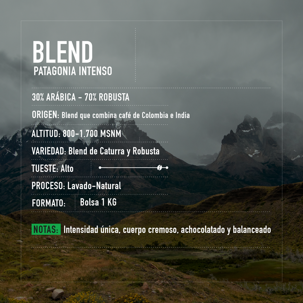 Café de especialidad | Blend Patagonia Intenso Bolsa 1 KG