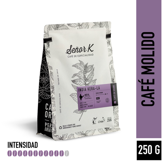 Café de especialidad de la India | Kera La Bolsa 250 gramos | MOLIDO