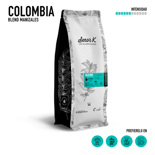 Café de especialidad de Colombia | Blend Manizales Bolsa 1KG