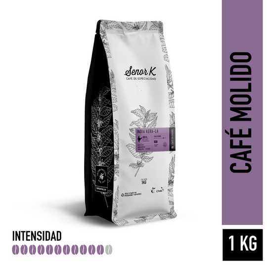 Café de especialidad de la India | Kera La Bolsa 1 KG | MOLIDO