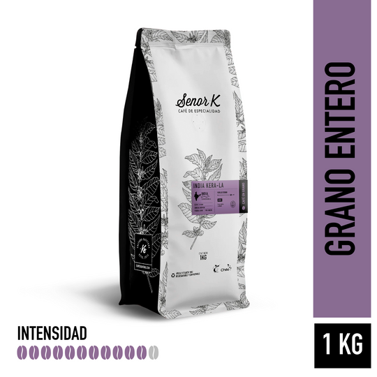 Café de especialidad de la India | Kera La Bolsa 1 KG | GRANO ENTERO