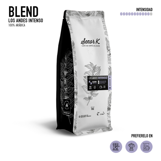 Café de especialidad | Blend Los Andes Intenso Bolsa 1 KG