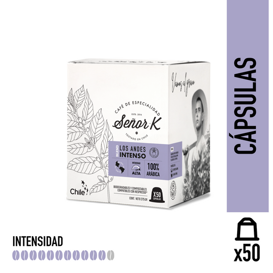 Cápsulas para Nespresso | Blend Los Andes Intenso 50 UNIDADES