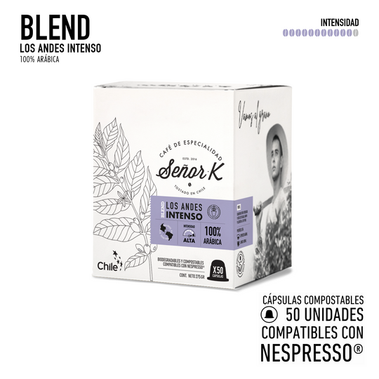 Cápsulas para Nespresso | Blend Los Andes Intenso 50 UNIDADES