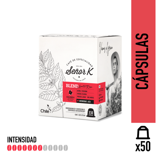 Cápsulas para Nespresso | Colombia Blend Santa Rosa 50 UNIDADES