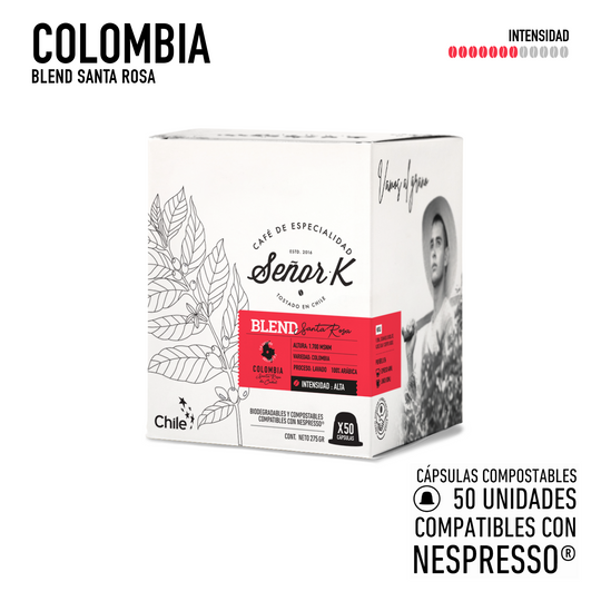 Cápsulas para Nespresso | Colombia Blend Santa Rosa 50 UNIDADES