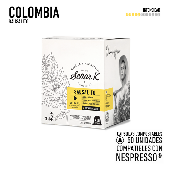 Cápsulas para Nespresso | Colombia Sausalito 50 UNIDADES