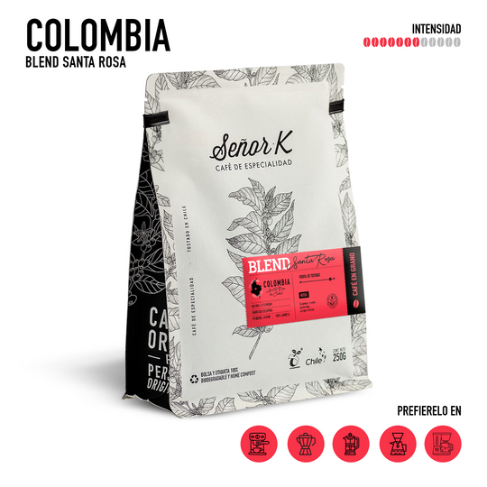 Café de especialidad de Colombia | Blend Santa Rosa Bolsa 250 gramos