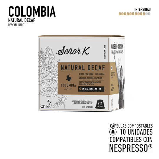 Cápsulas para Nespresso | Colombia Descafeinado natural