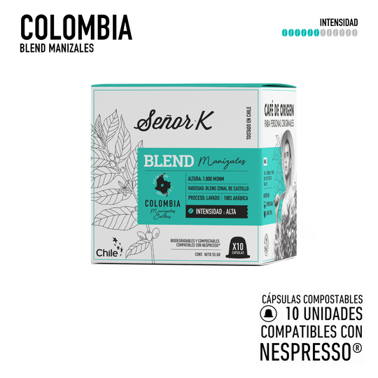 Cápsulas para Nespresso | Colombia Blend Manizales