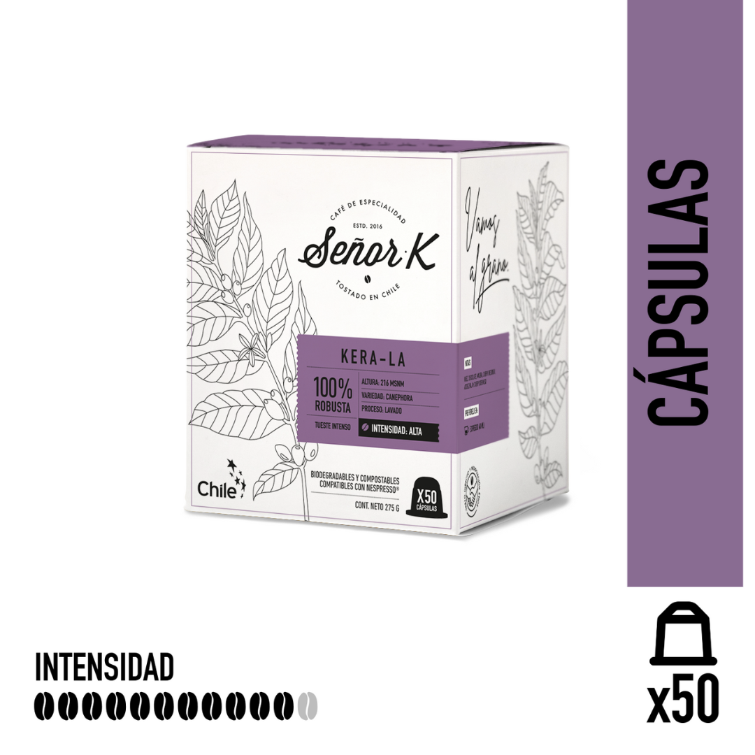 Cápsulas para Nespresso | India Kera-La 50 UNIDADES